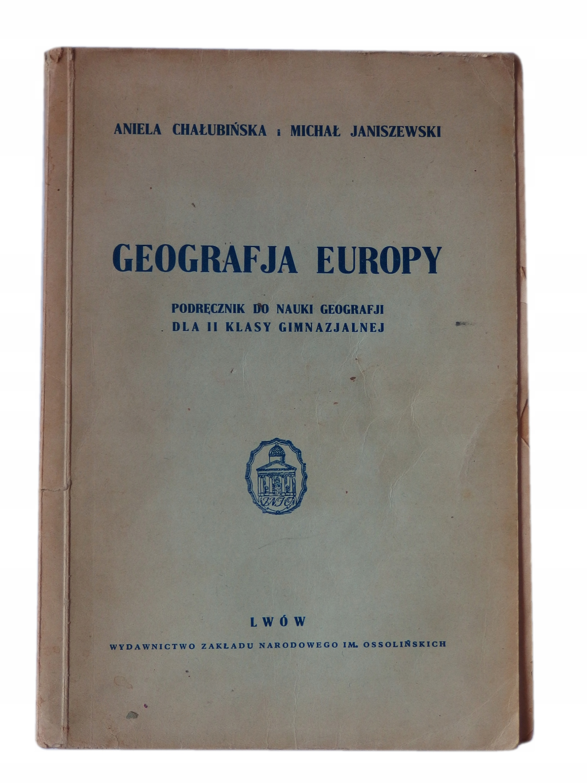 Geografja Europy Chałubińska Janiszewski Lwów 1934