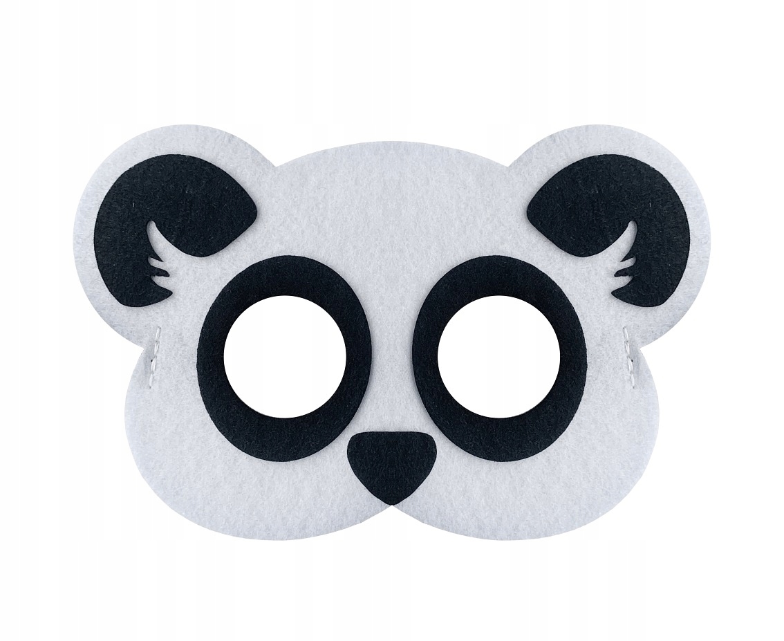 

Maska filcowa Panda, 19x12 cm