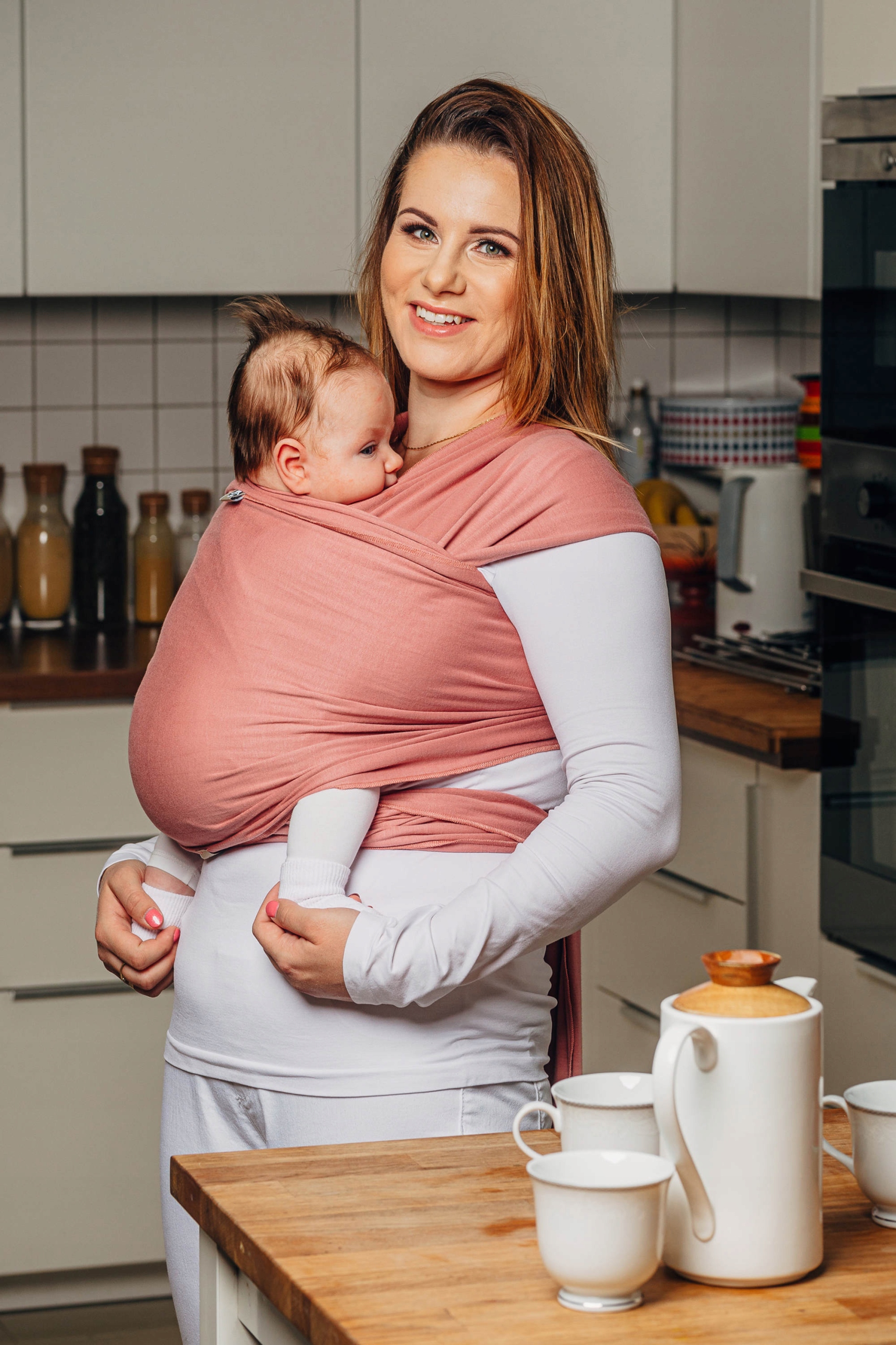 Chusta elastyczna LennyLamb - Kwarc (5 m.) Rozmiar L