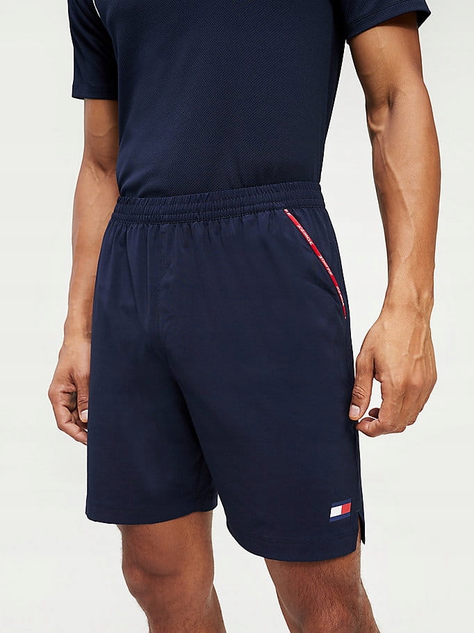 Tommy Hilfiger Granatowe Spodenki Logo (M)