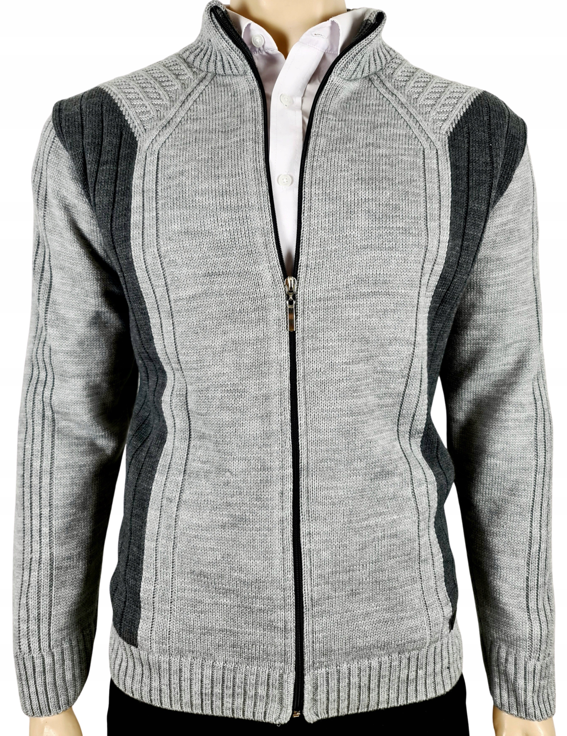 sweter rozpinany N58e PRODUKT POLSKI PL szary XXL Marka inna