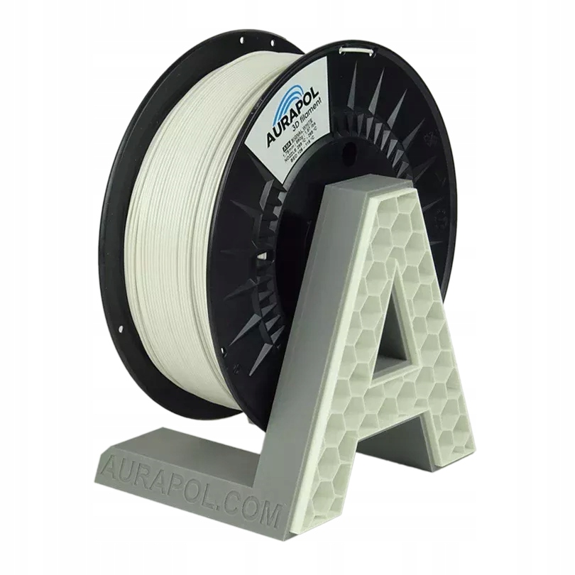 Filament Aurapol Asa 3D Signalni Bílá 850 g 1,75 mm Bílá