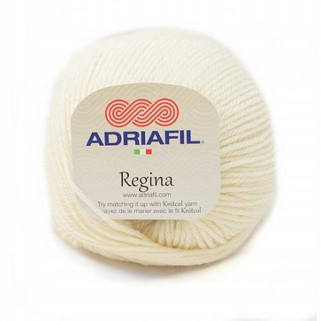 Włóczka Adriafil Regina wełna merino 011 ecru