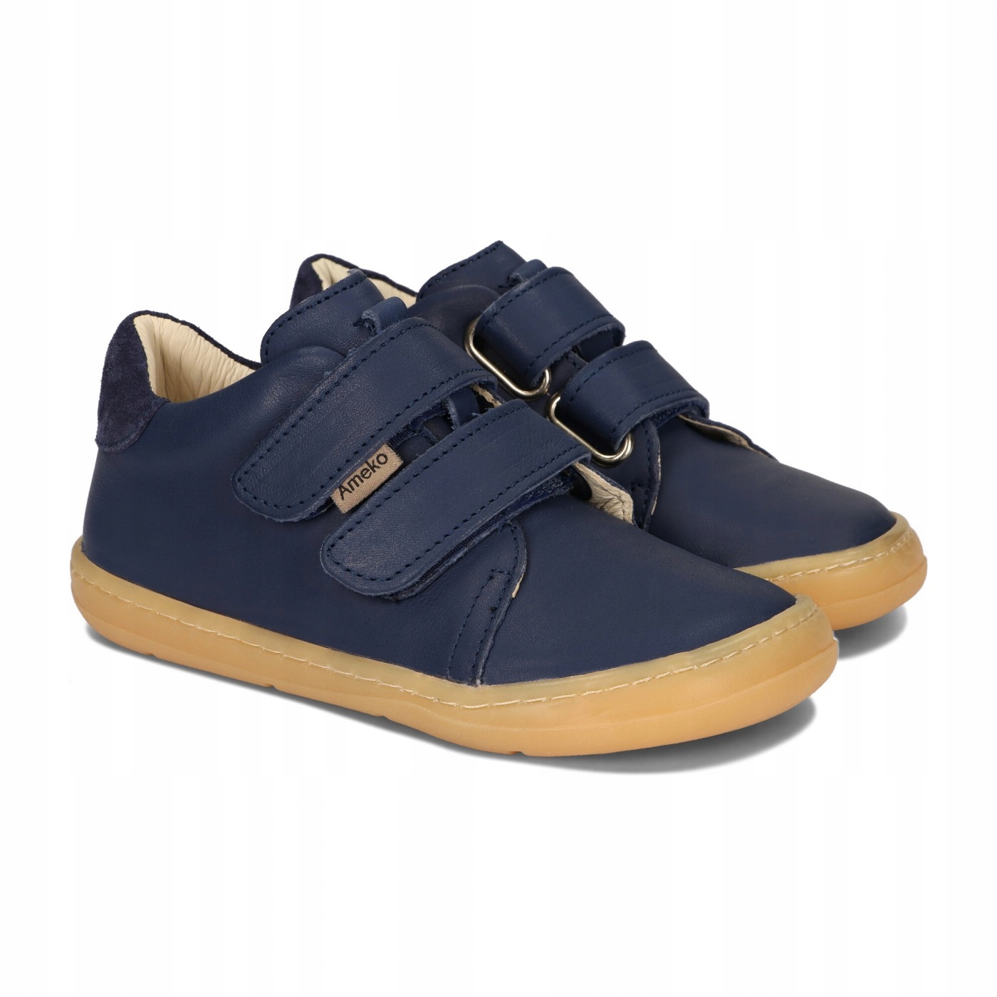 Buty skórzane Ameko Barefoot Dash Navy 21