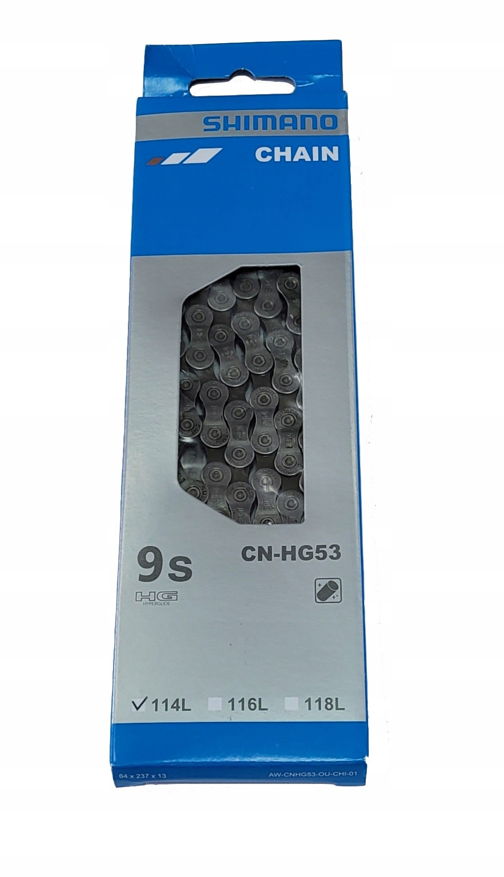 

Łańcuch Shimano HG-53 Deore 9 Rzędów Box