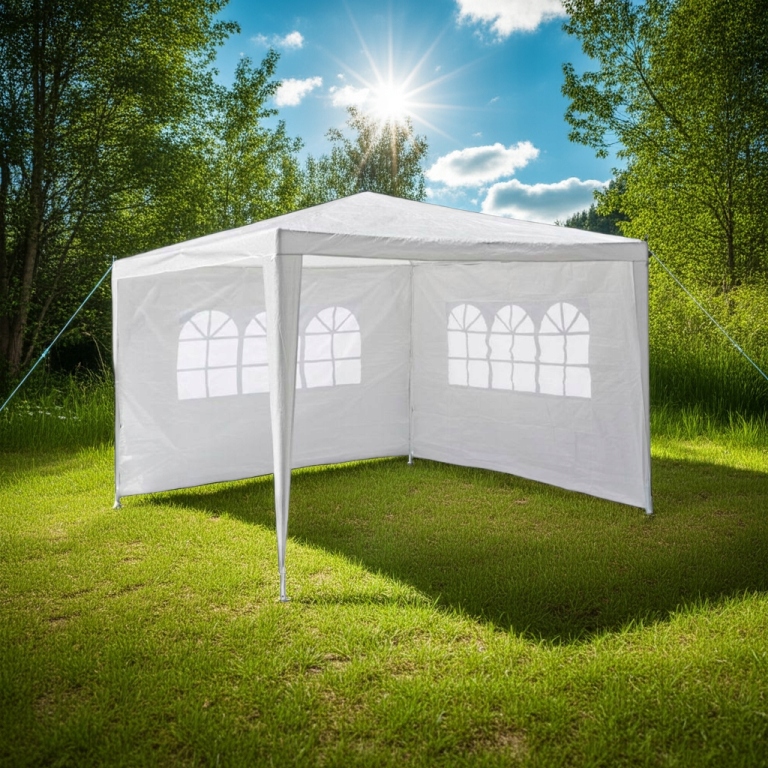 Garthen Zahradní párty stan, bílý, 3 x 3 m