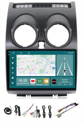 Rádio Android Nissan Qashqai 2006-2013 Carplay Wifi Usb 8/256GB Modem Sim