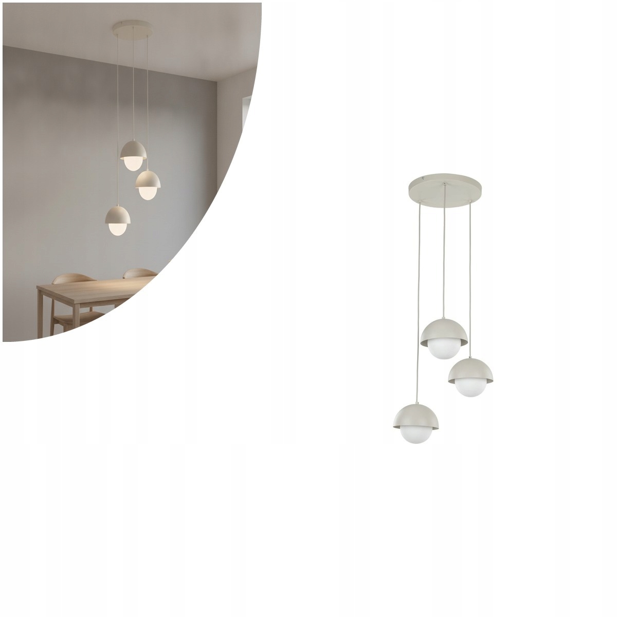 Lampa wisząca Bono Beige 10206 Tk Lighting