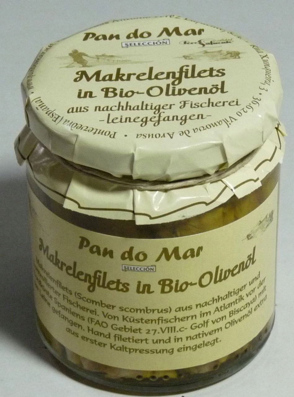 Makrela Filety V Bio Olivovém Oleji Extra Virgin 220 g (154 g) (sklenička)...