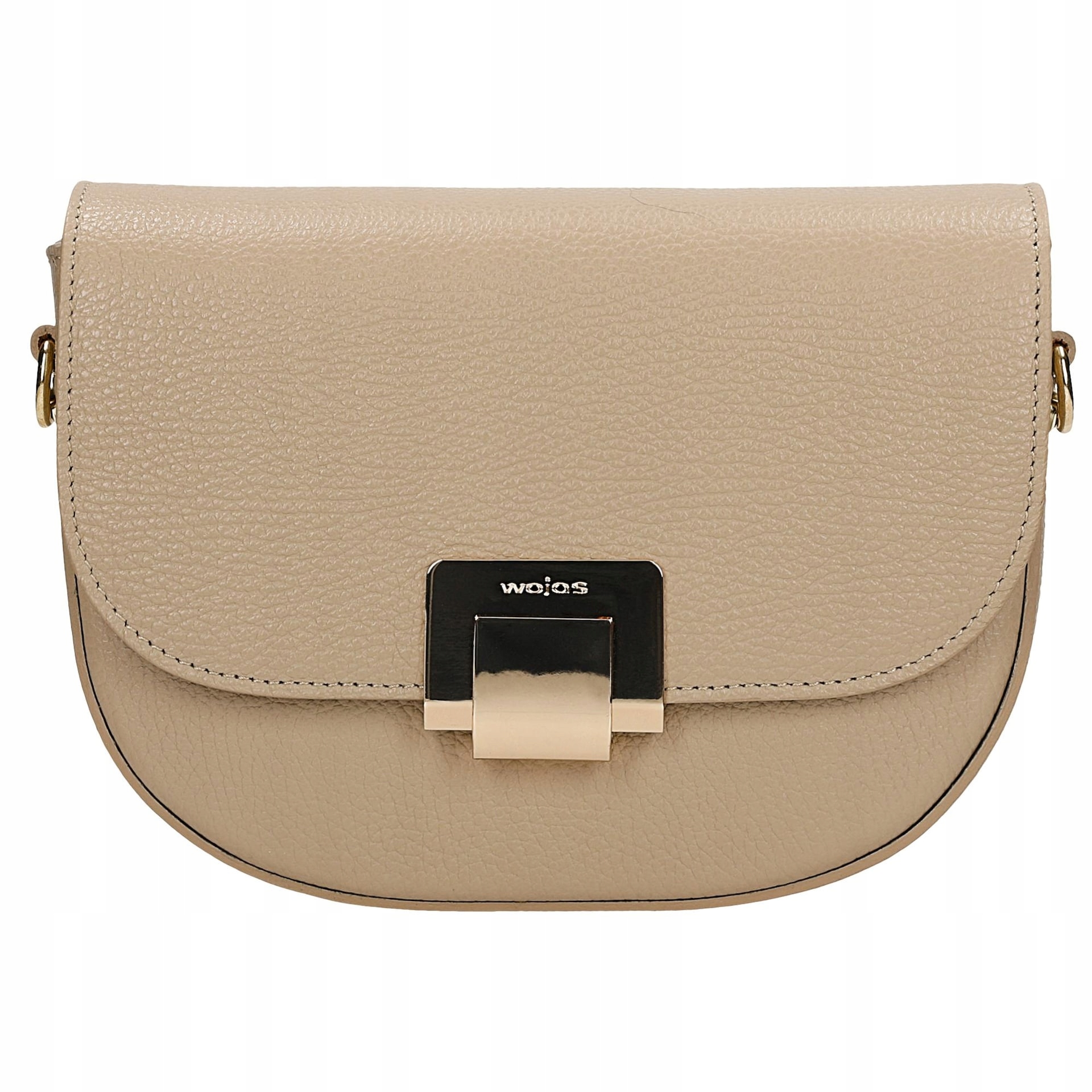 Béžová polokruhová dámská kabelka