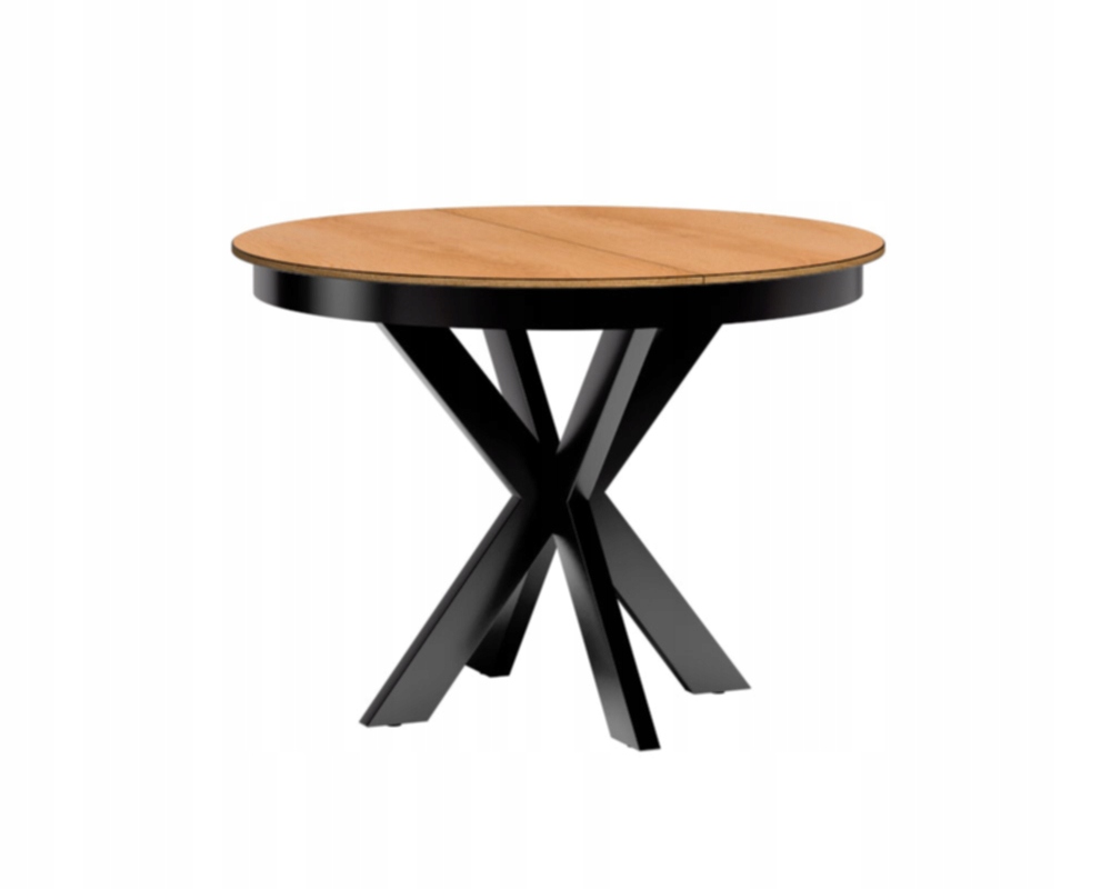 Moderní stůl Monti Kulatý do obývacího pokoje Kancelář Jedle Rozkládací Dub Karamel