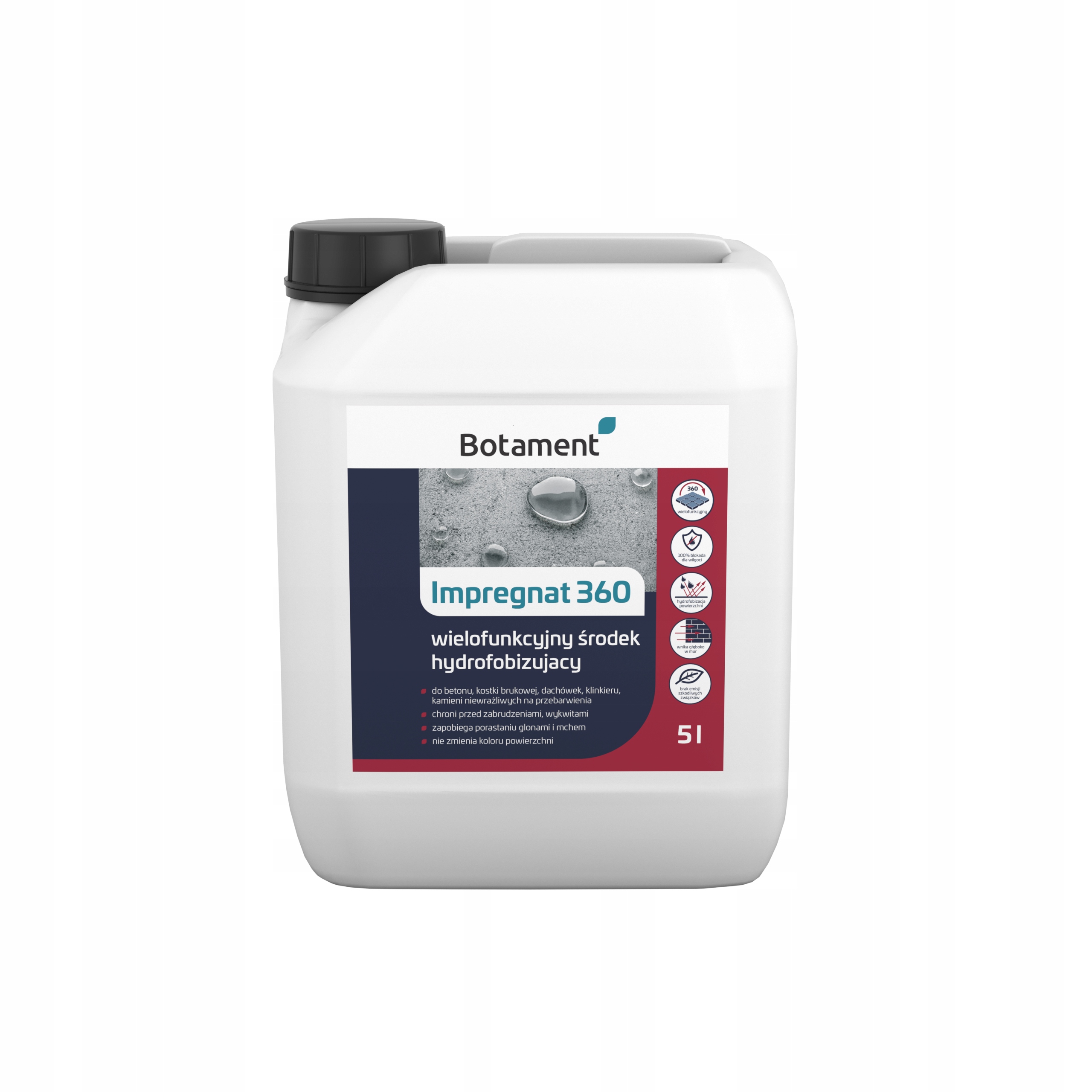 Botament Impregnat 360 5L do kostki brukowej betonu hydrofobizujący wew zew