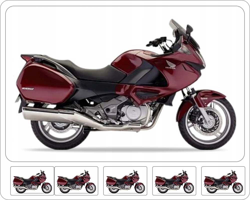 Samolepky Juula Pro Honda Nt 700 V Deauville 2006-2010 Červené R319