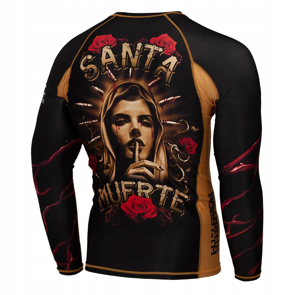 Extreme Hobby Rashguard Dlouhý rukáv s dlouhým rukávem Santa Muerte S