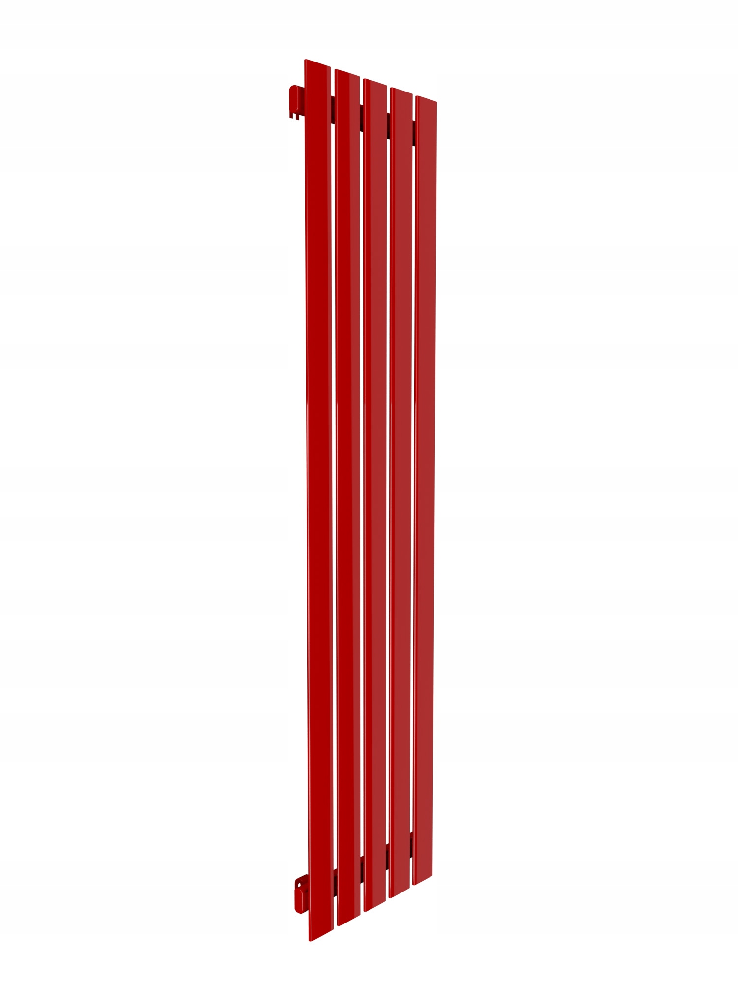 Dekoratívny radiátor s panelom 160x38 červený