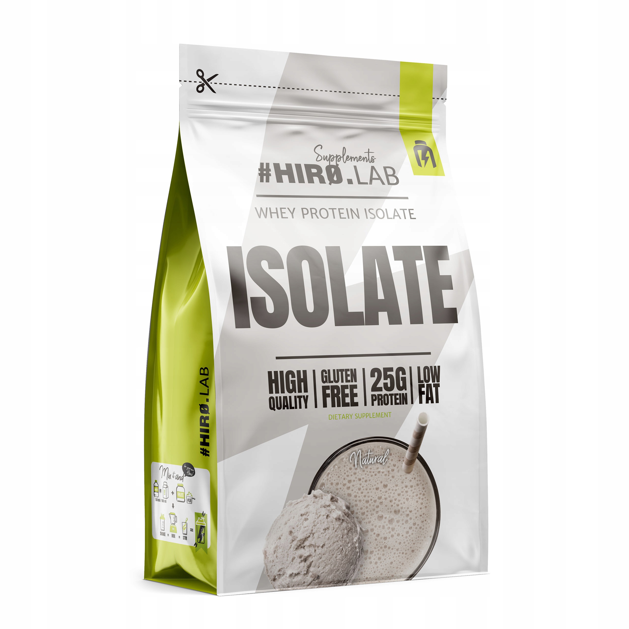 Hiro.Lab Whey Protein Isolate 700 g Bílkoviny Wp Syrovátkový izolát Přírodní
