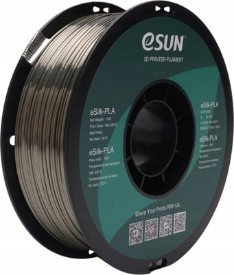 eSun Silk-PLA filament, 1.75 mm, hnědý, 1 kg