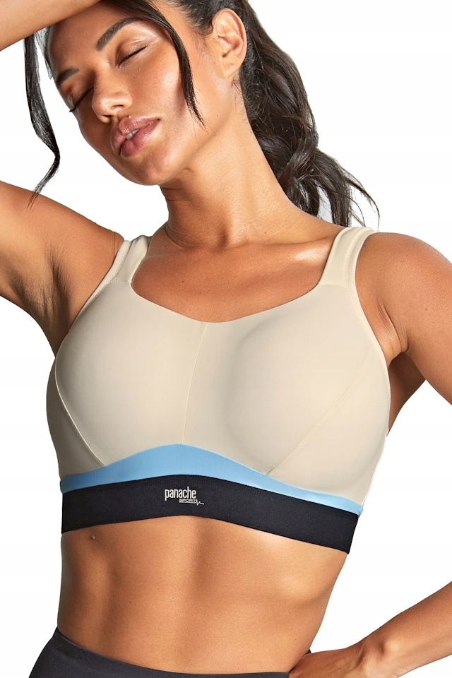 32H 70K Panache Sport chalk/black biustonosz sportowy bez fiszbin