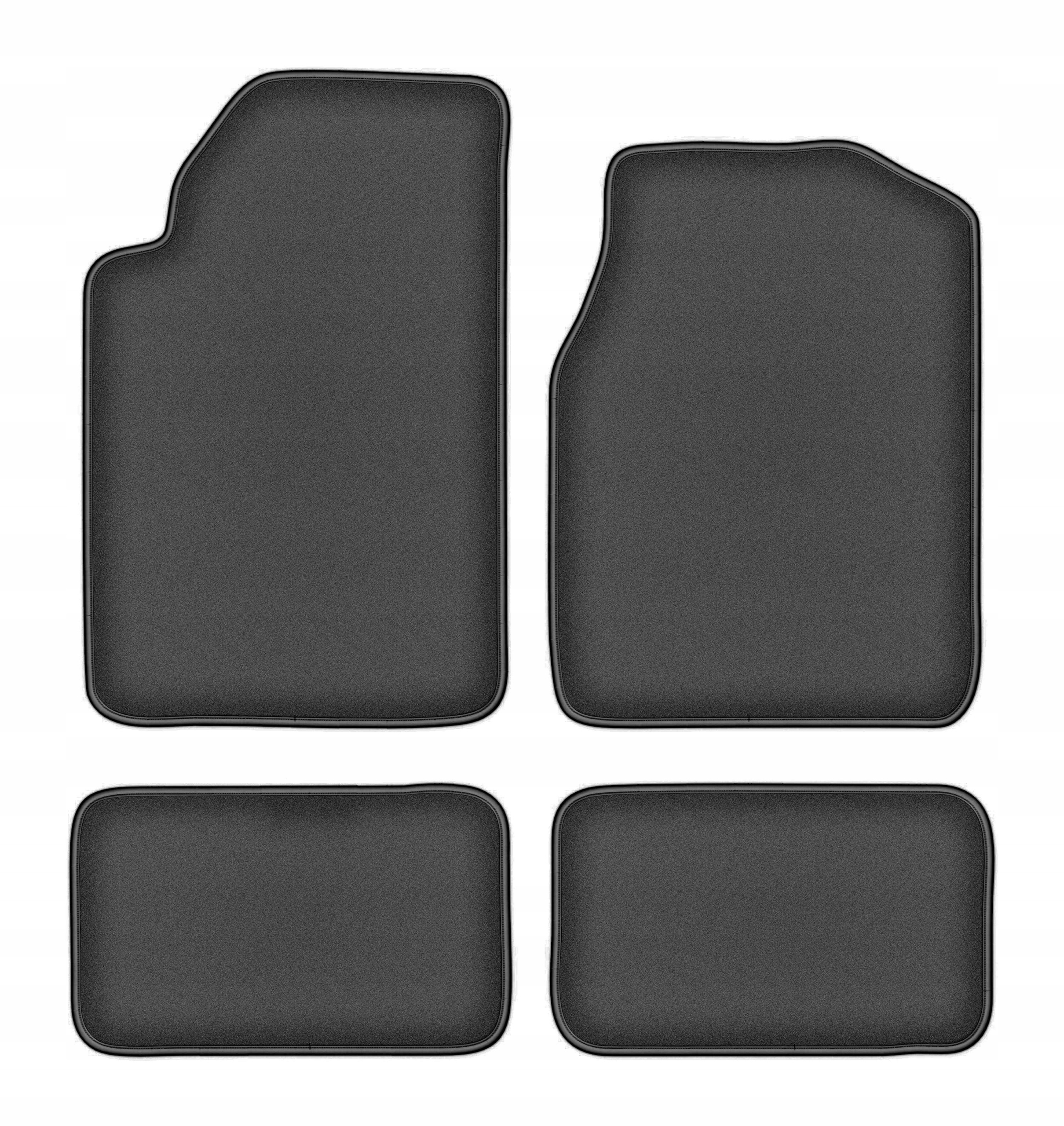 Velurové koberce pro Chrysler 300M 1998-2004 komplet Durban grafit 4 ks