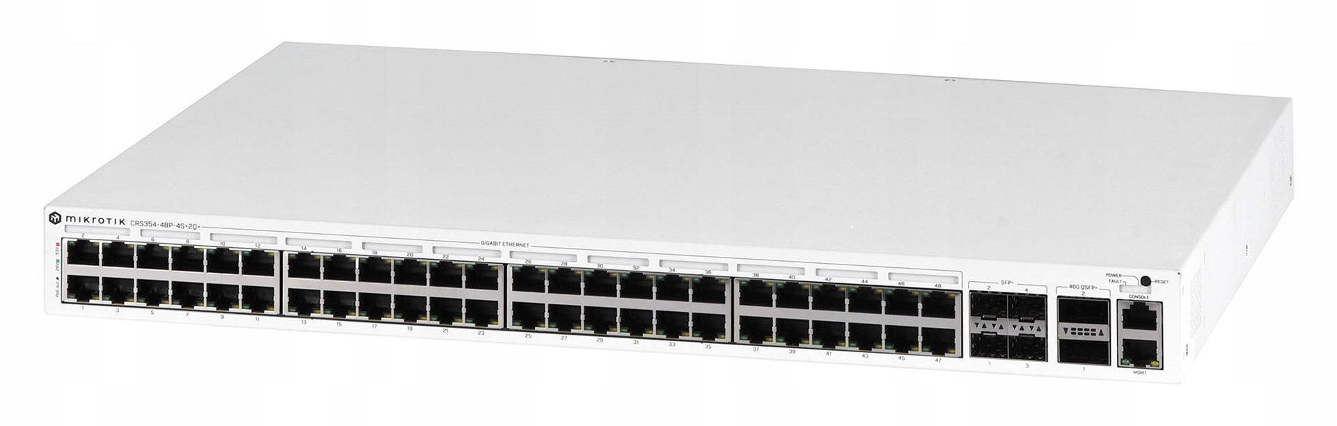 Switch Mikrotik CRS354-48P-4S 2Q Rm Managed Gig/10G