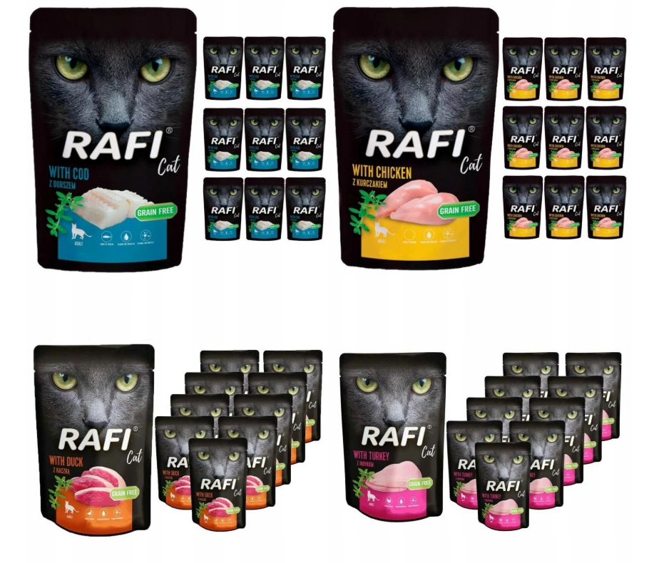 Rafi karma mokra mix smaków 4,6 kg