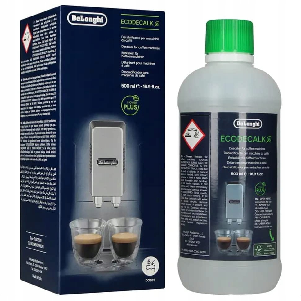 Levně Delonghi Odvápňovač EcoDecalk 500ml Odvápňovač do kávovaru Delonghi