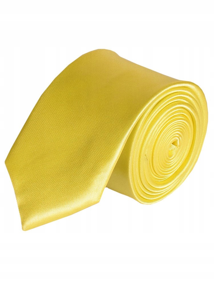 KRAWAT ŻÓŁTY ŚLEDZIK PROMOCJA