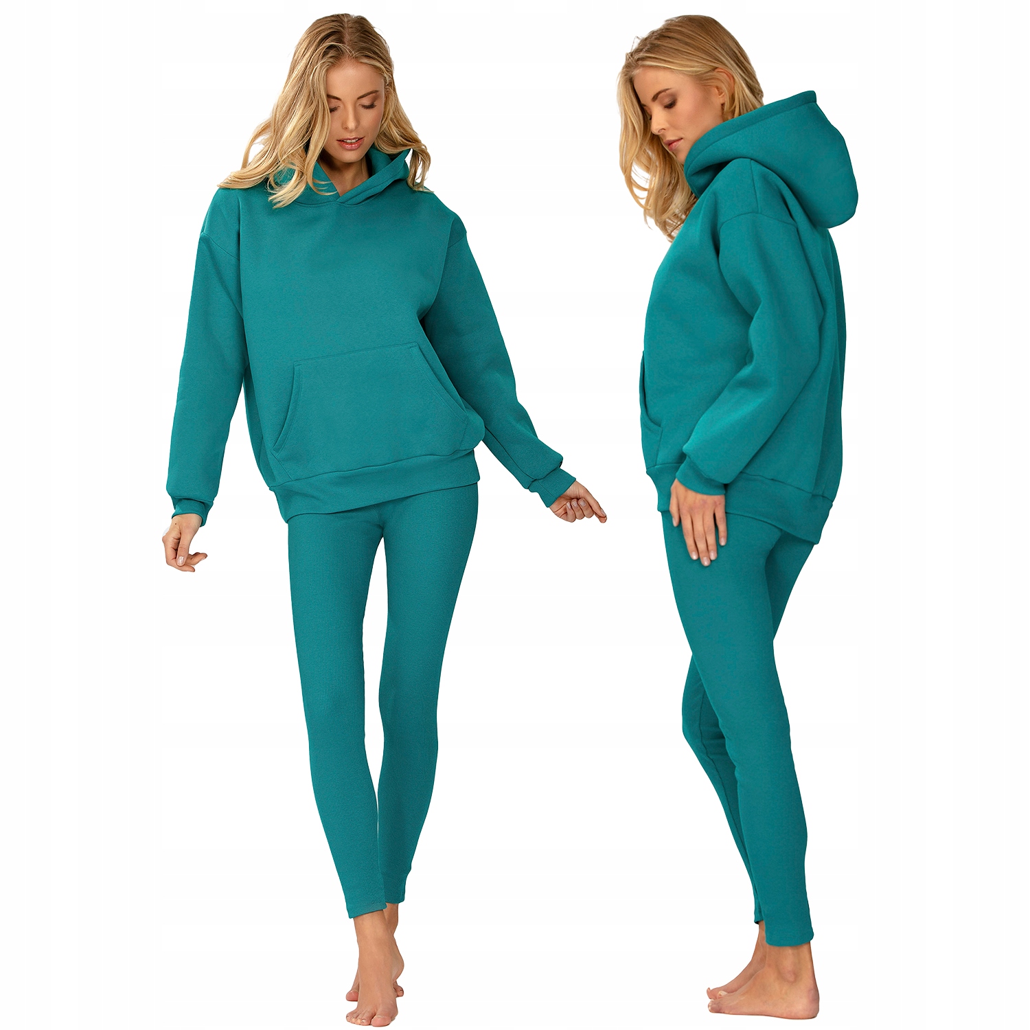 Dkaren Oseye-Kpl nefti Xs bavlna Souprava tyrkysová Legíny Mikina