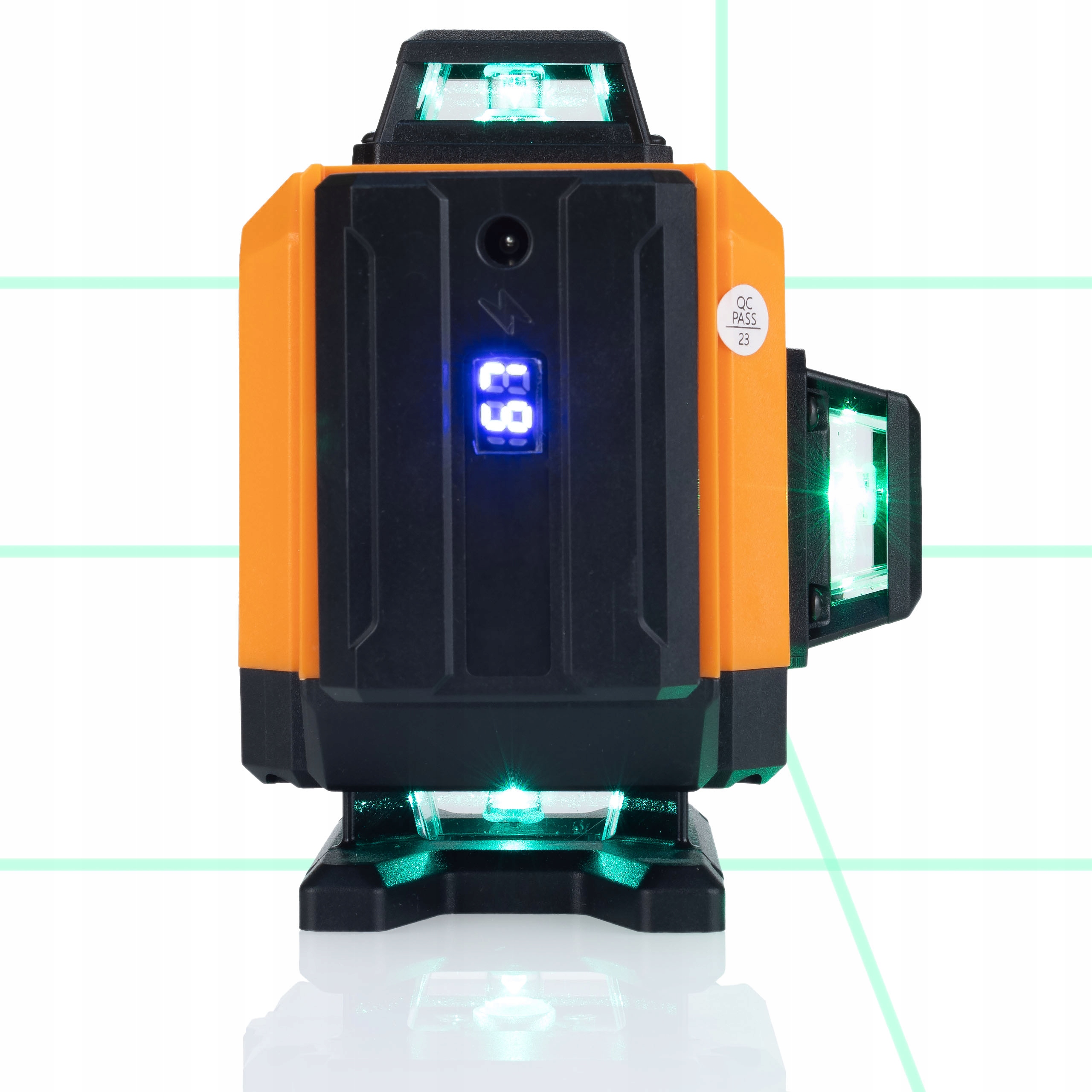 LASER KRZYŻOWY POZIOMICA + STATYW OKULARY TARCZA Model Orange Tiger ROT16L