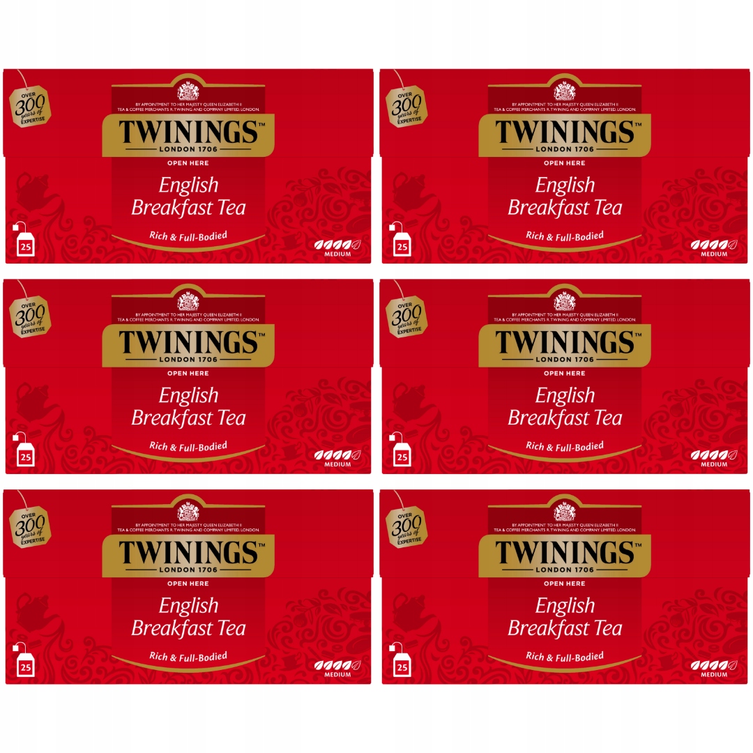 Twinings Herbata English Breakfast ekspresowa x6