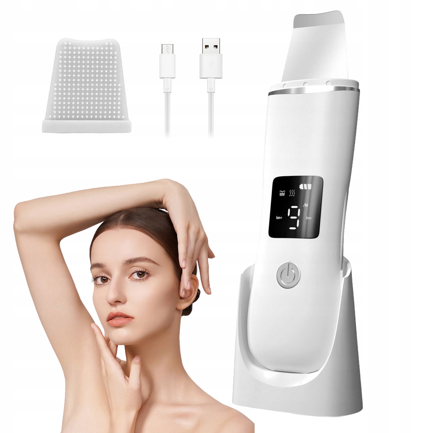 Bezdrátový Kavitační Peelingový Přístroj Pro Pilování Obličeje, Multifunkce