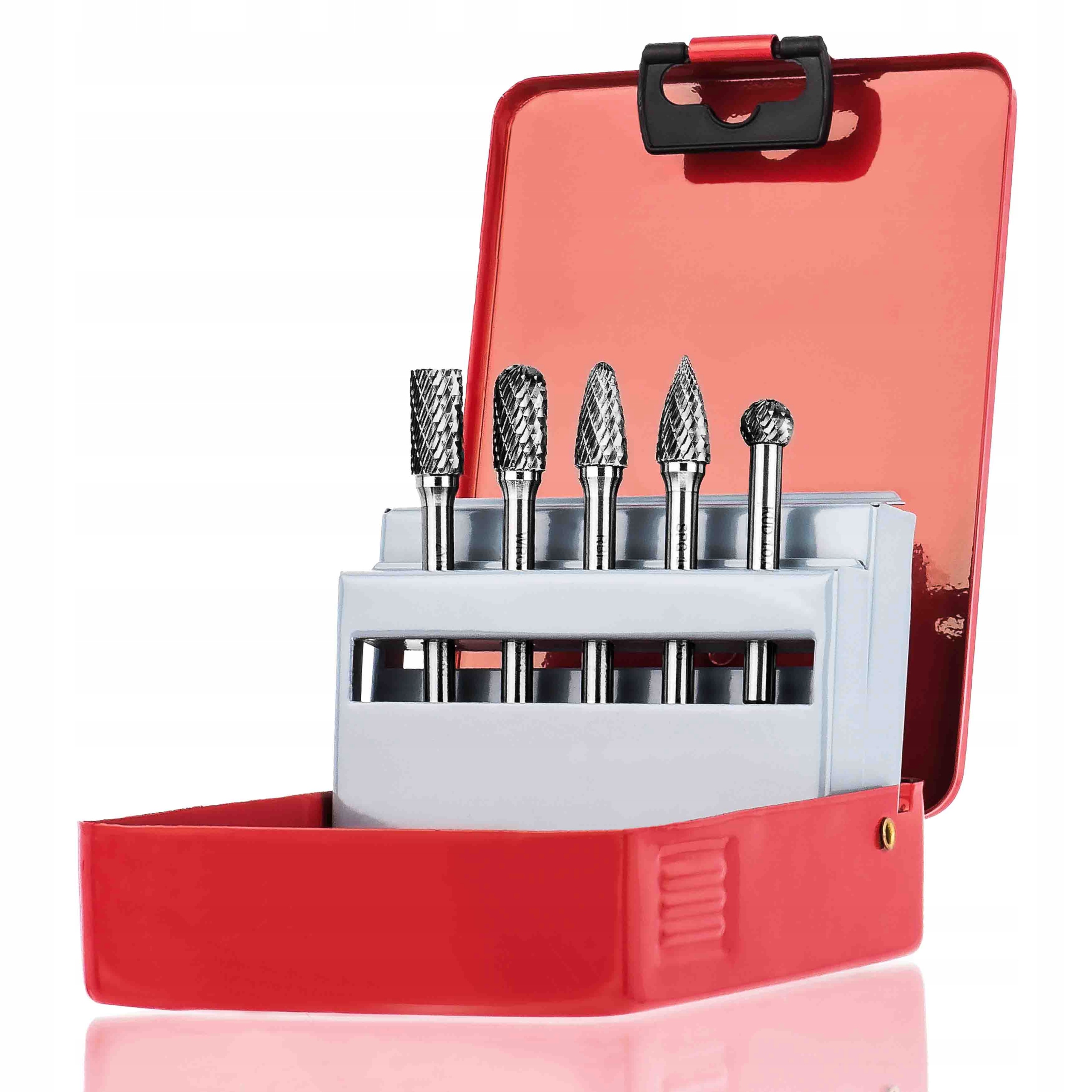 Sada rotačních pilníků Frézy na kov 5 ks Karbid slinutý