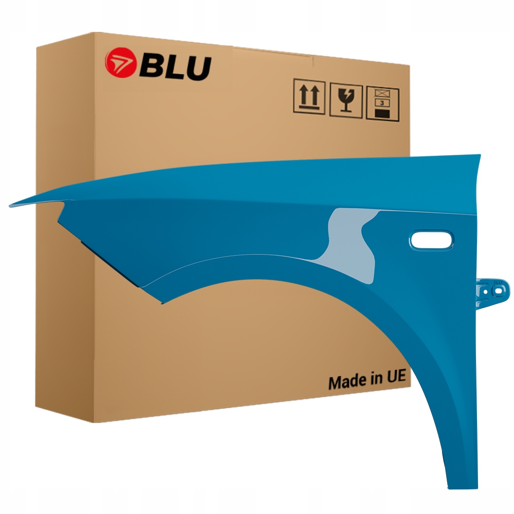 Blu Blatník Seat Ibiza IV 4 6J LW5N levý modrý 08-17 přední AzulAlor