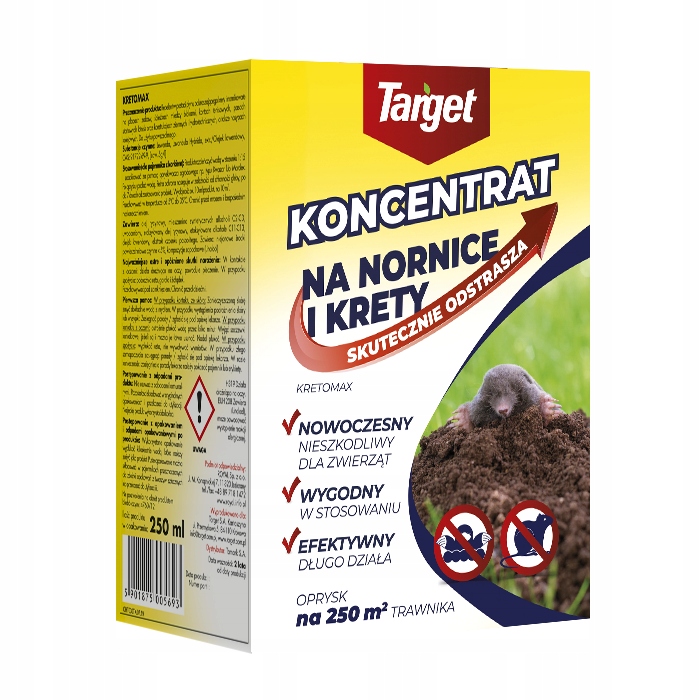 TARGET KRETOMAX ŚRODEK ODSTRASZA KRETY NORNICE 250 ml