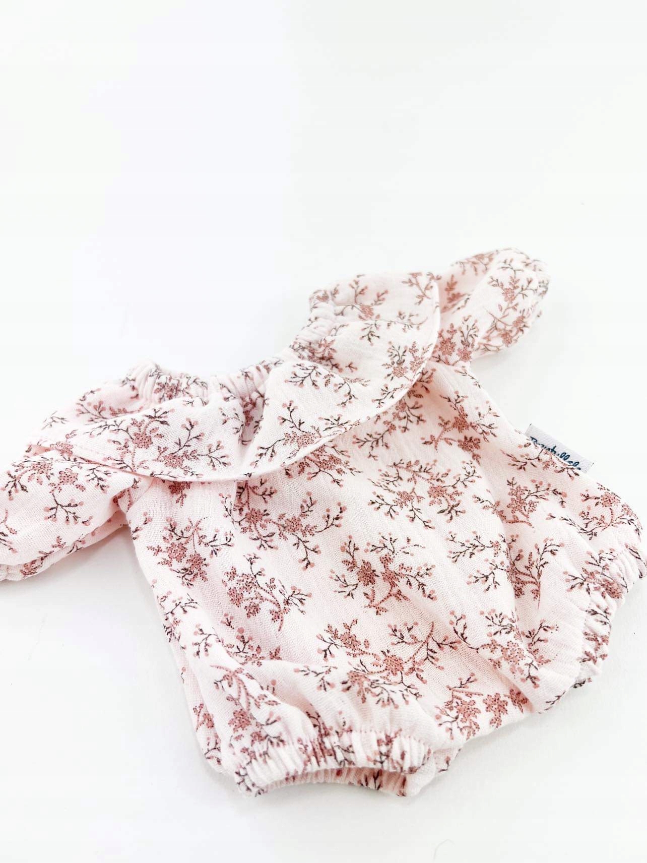 Kombinezon Gloria dla lalki dla Miniland 32cm, róż