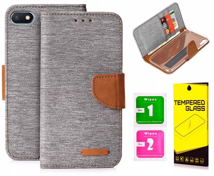 

Etui Portfel Canvas do Xiaomi Redmi 6A