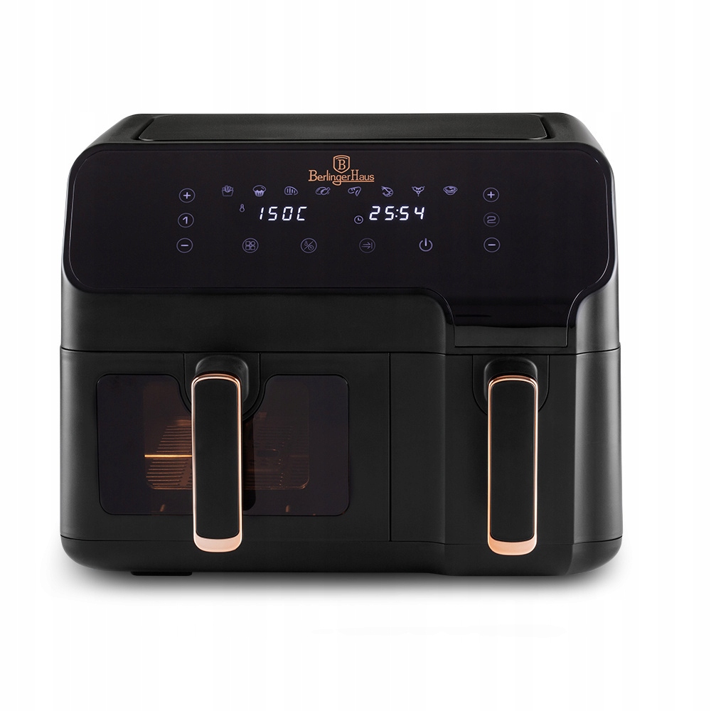 Air fryer, Fritéza s dvojitým košem 5,5 l 3,5 l BerlingerHaus BH-9467