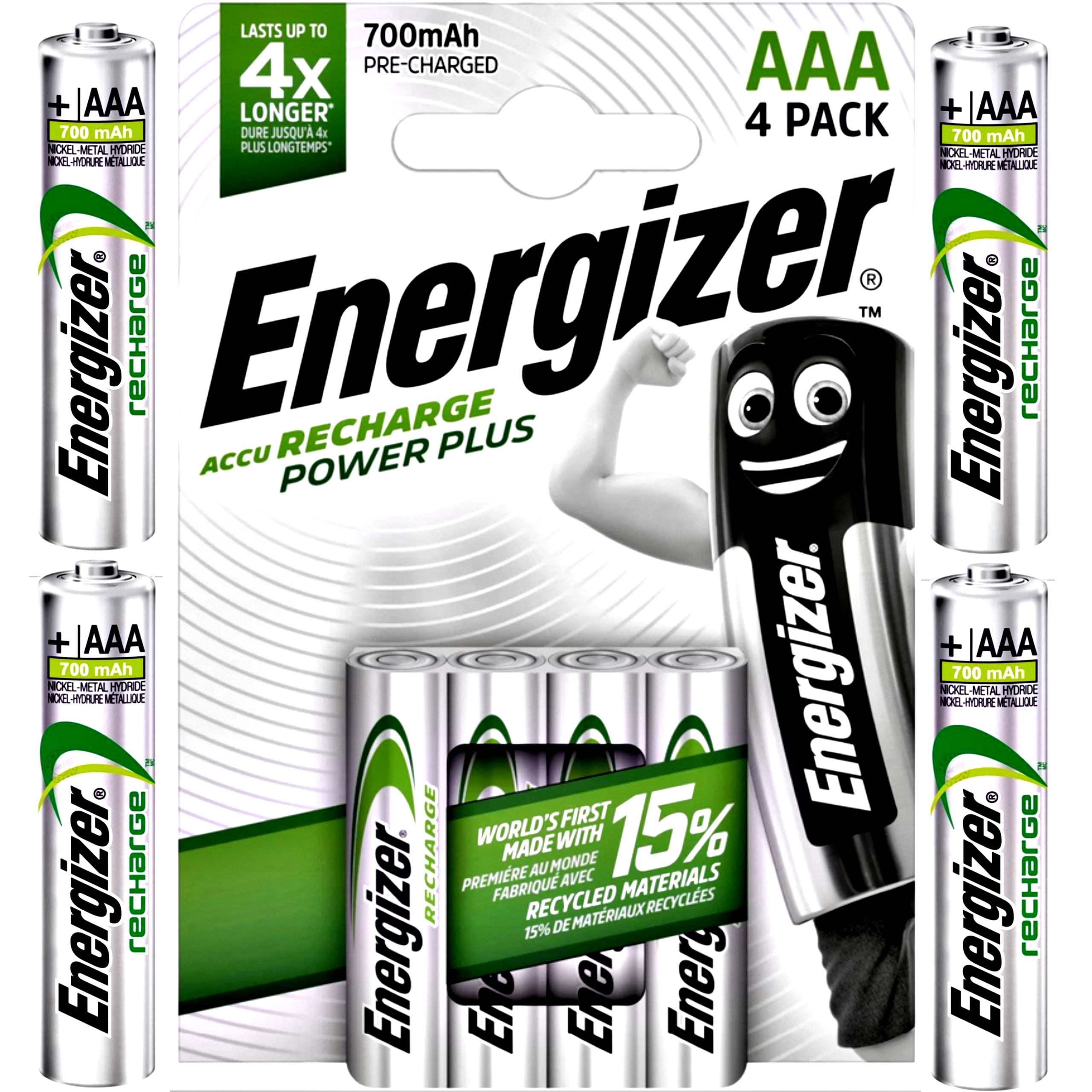 Akumulatorek Energizer 700 mAh AAA NiMH 4 szt.