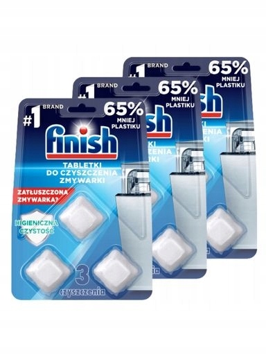 Levně 2x Finish Kapsle na čištění myčky nádobí Čistič 3 x 3 ks,