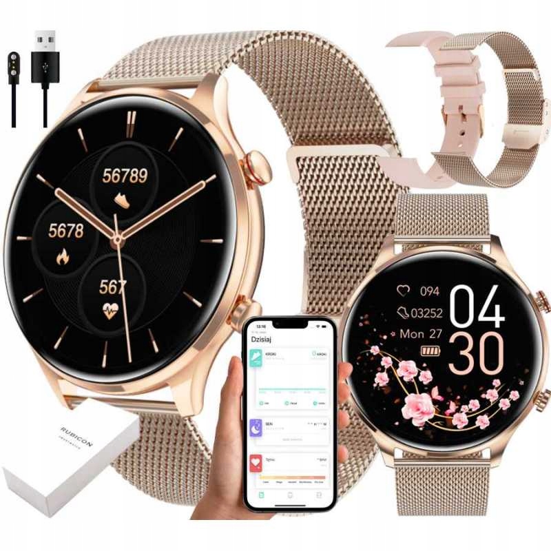 2 x Chytré Hodinky Dámské hodinky Přijímání Hovorů Pl Ekg Puls Sms Smart Wat