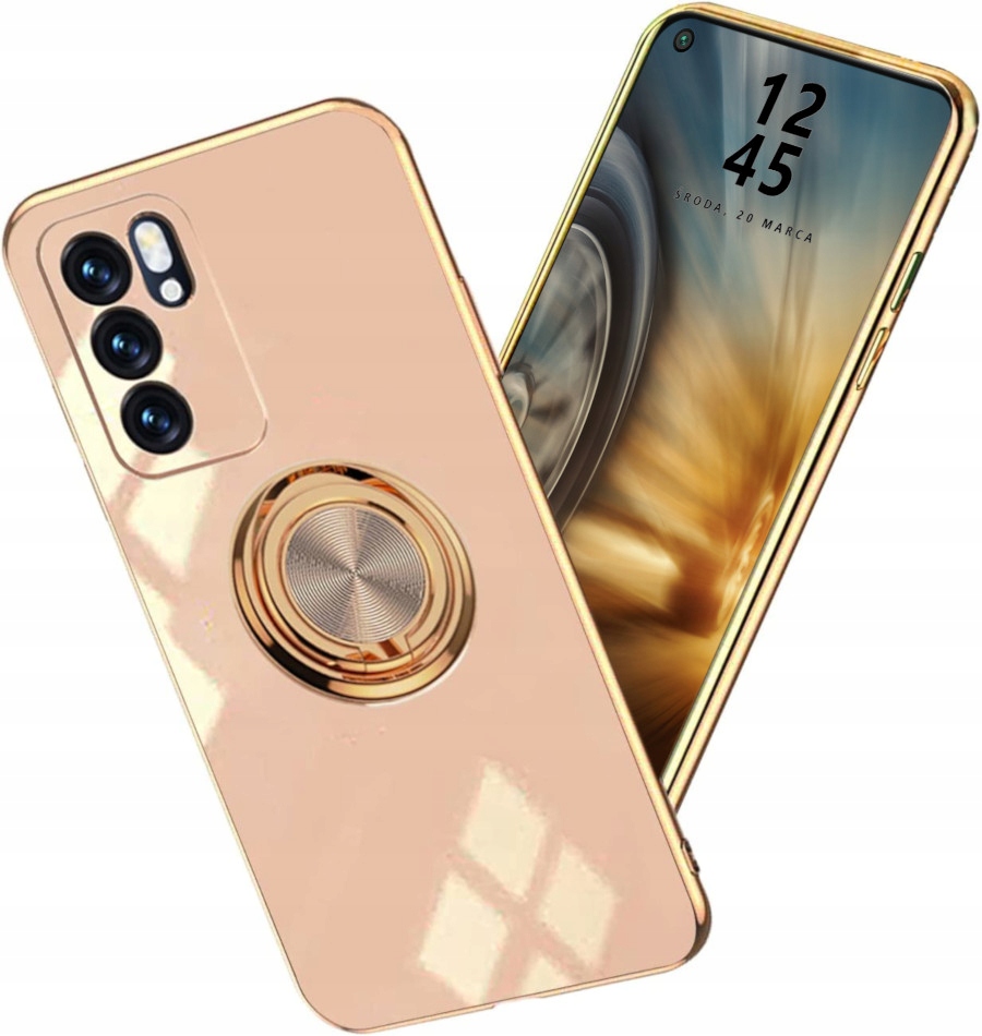 

Etui Ring Silicone Do Oppo Reno 6 5G Szkło