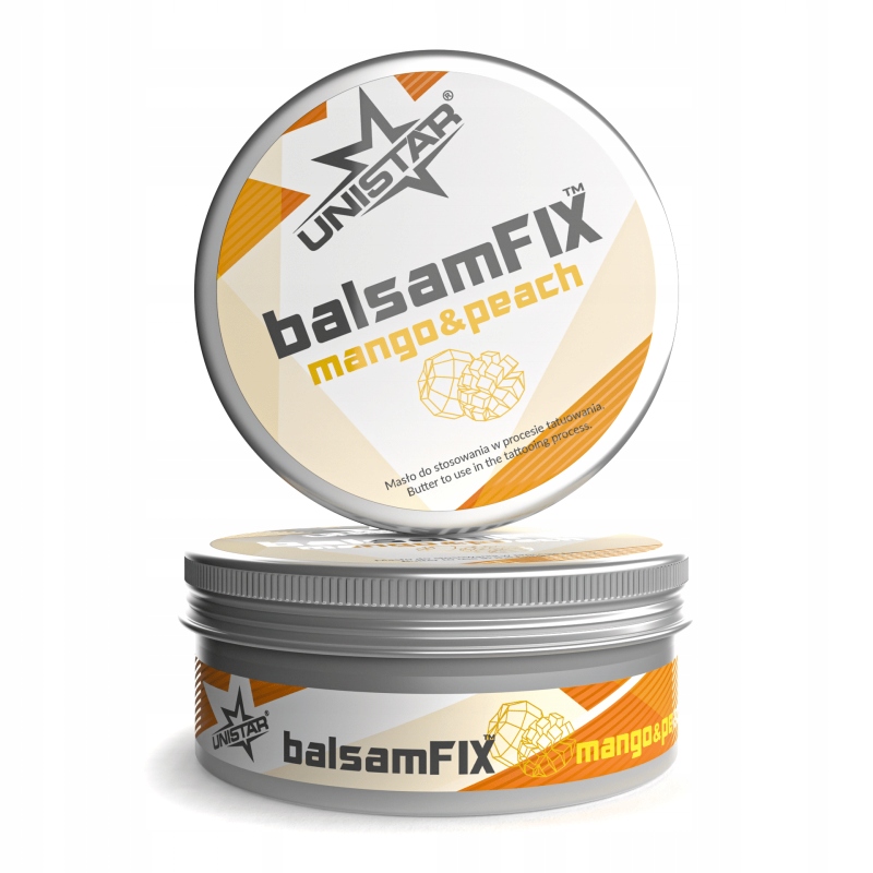 Unistar balzám Fix Mango&Broskev – máslo pro péči o tetování 200 ml