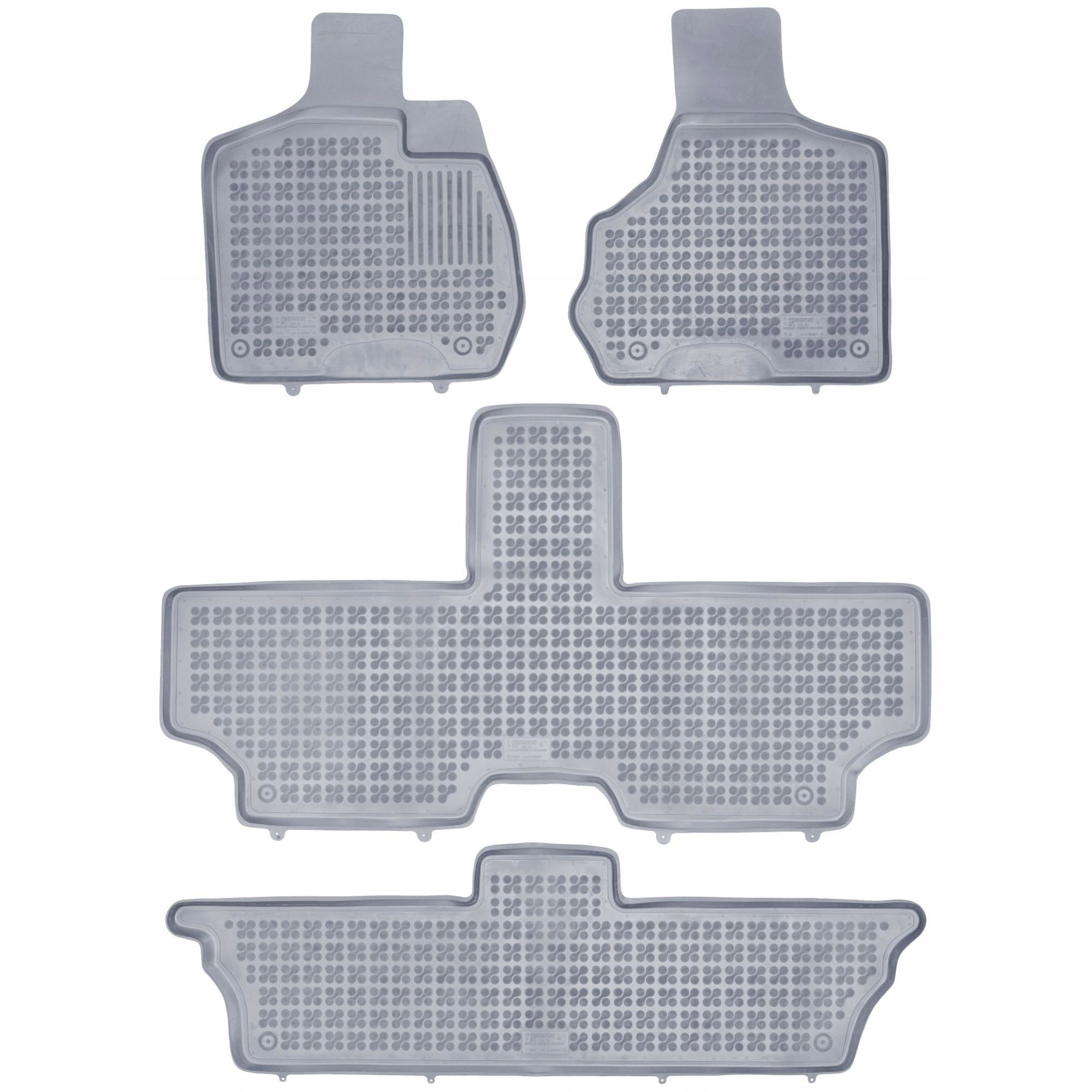 Šedé gumové rohože Chrysler Voyager IV 2001-2007
