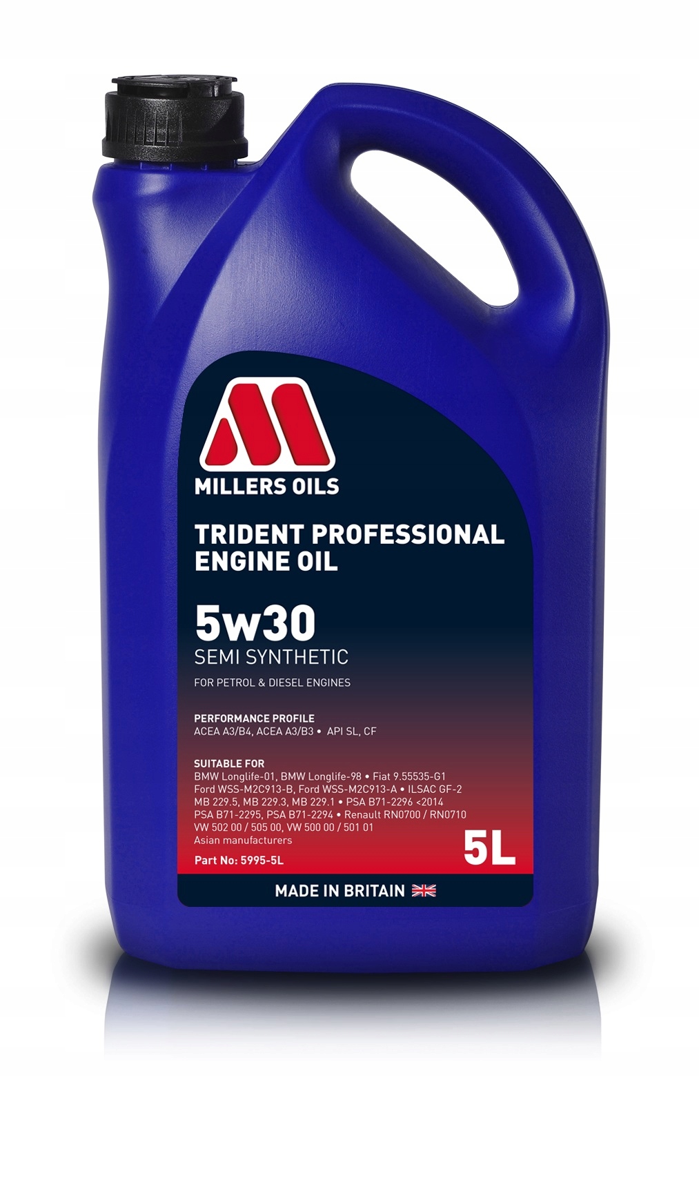 

Olej Millers Trident Professional 5W30 5995 5L