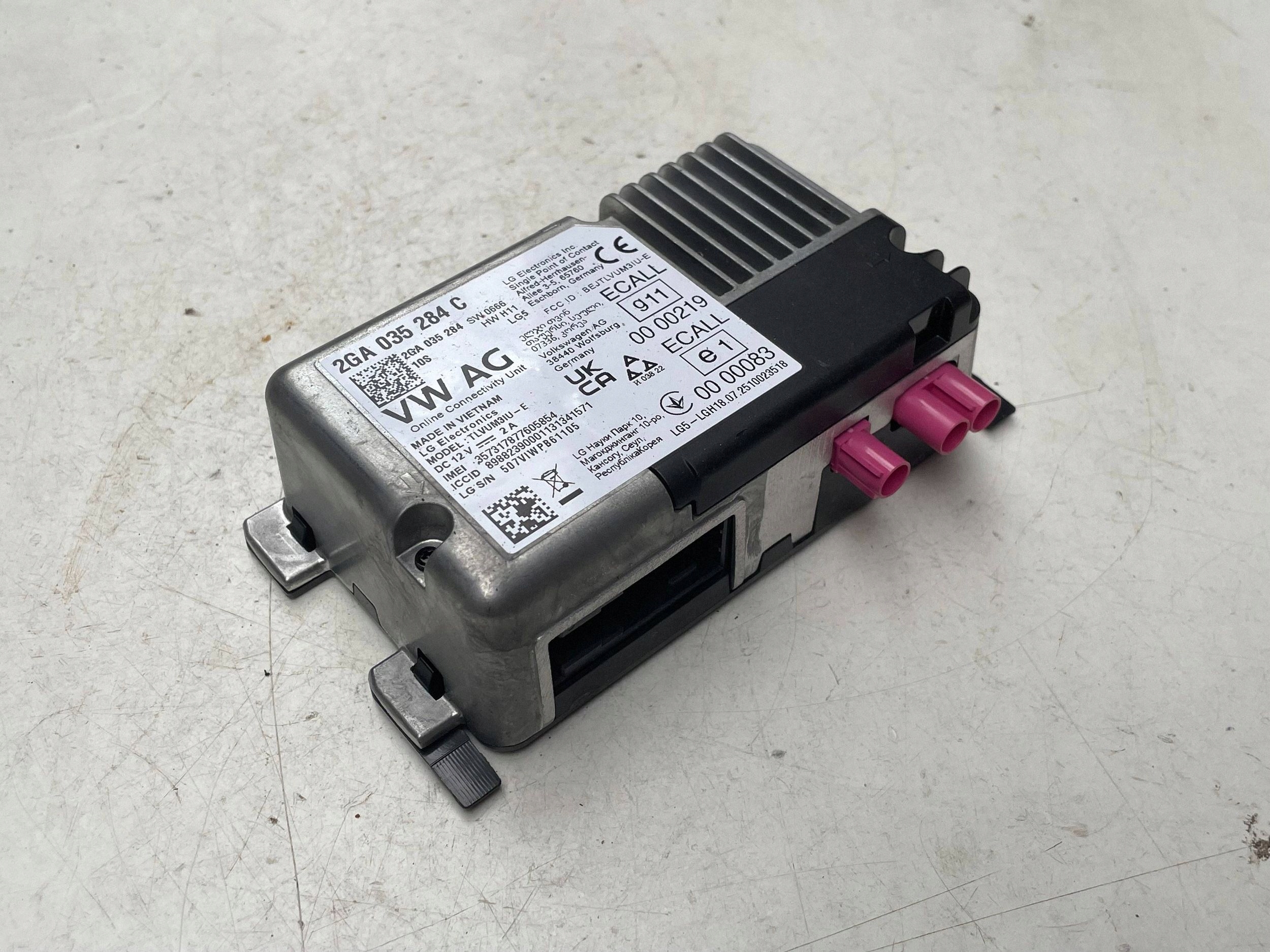 AUDI VW SEAT SKODA control unit USLUG ONLINE 2GA035284C !J