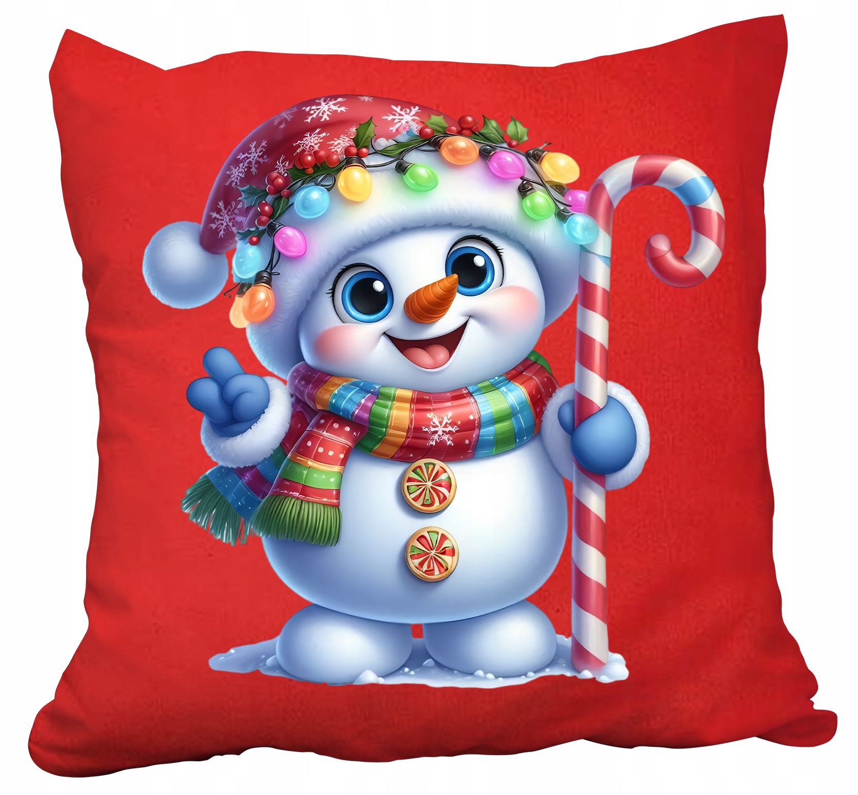 Polštář – Vánoční Sněhulák Dárek Mikuláše Vánoce Dárek Jméno