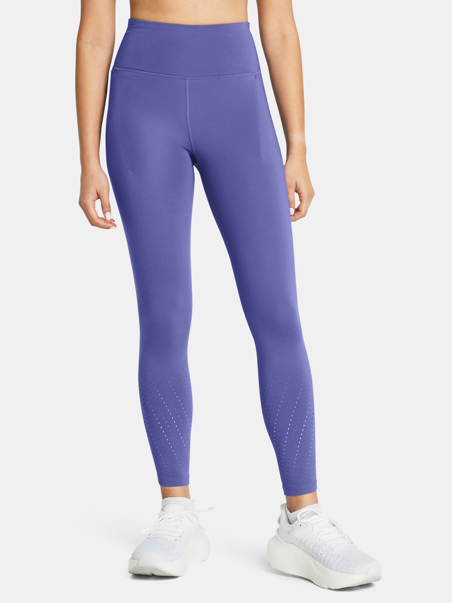 Under Armour Legíny Ua Launch Elite Ankle Tights-PPL fialová