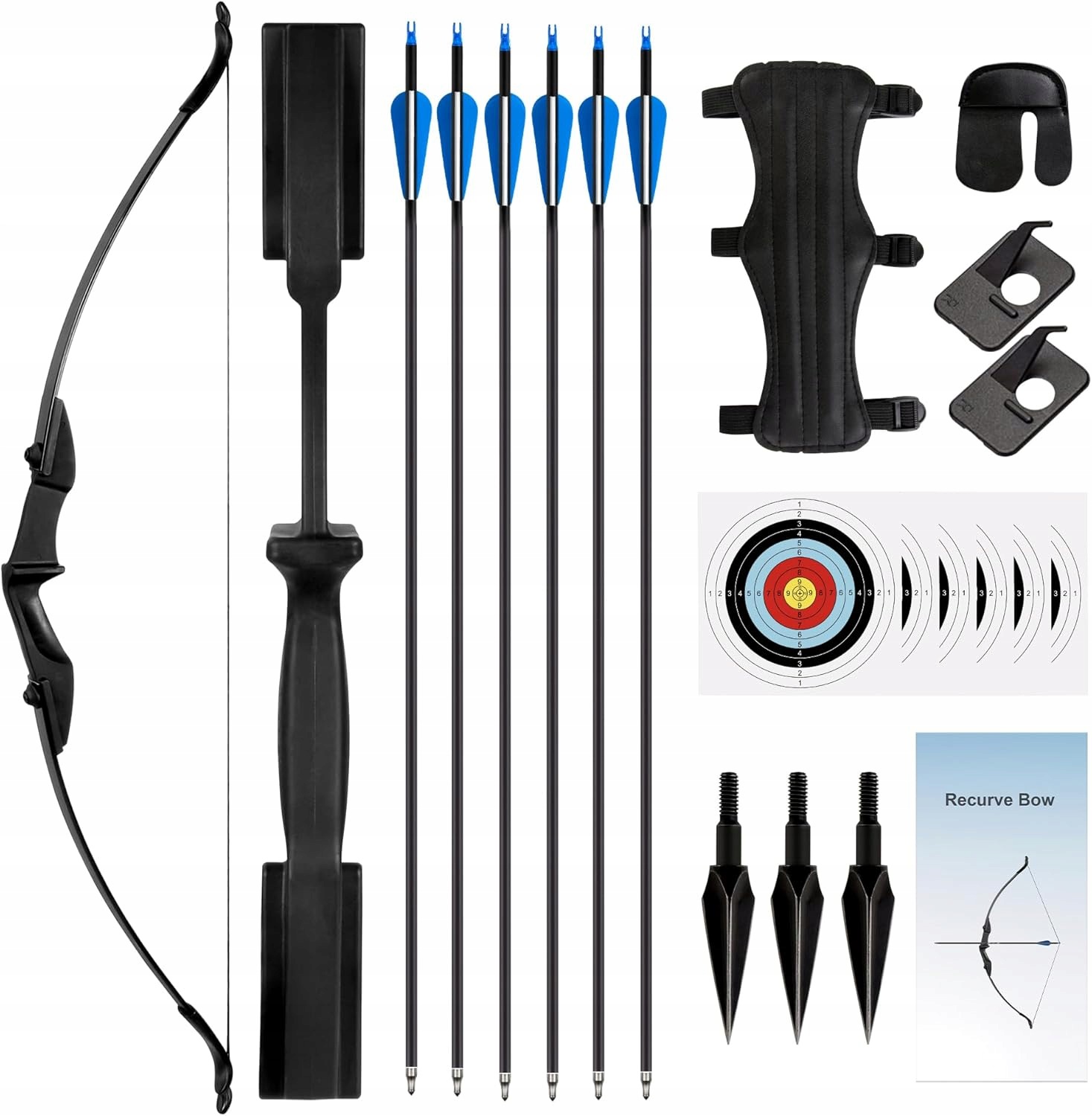 Łuk Refleksyjny Recurve Northspoor Takedown 40 Kg Czarny