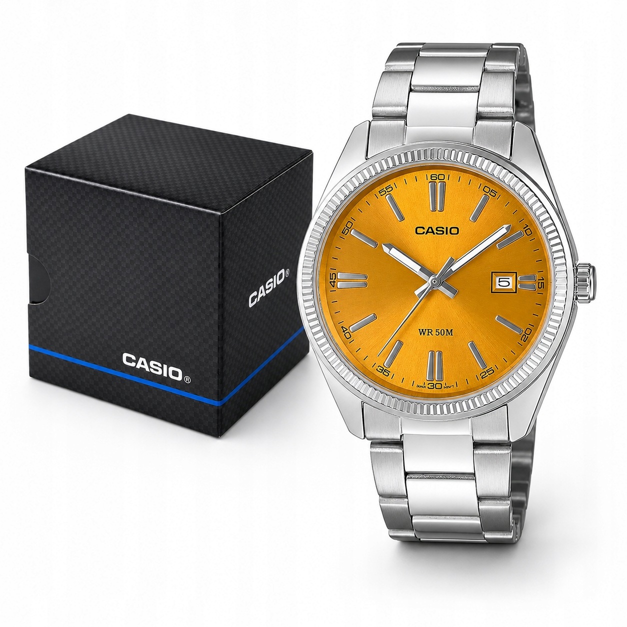 Pánské Hodinky Casio MTP-1302PD-1A1VEF Oranžové Na Náramku Letní