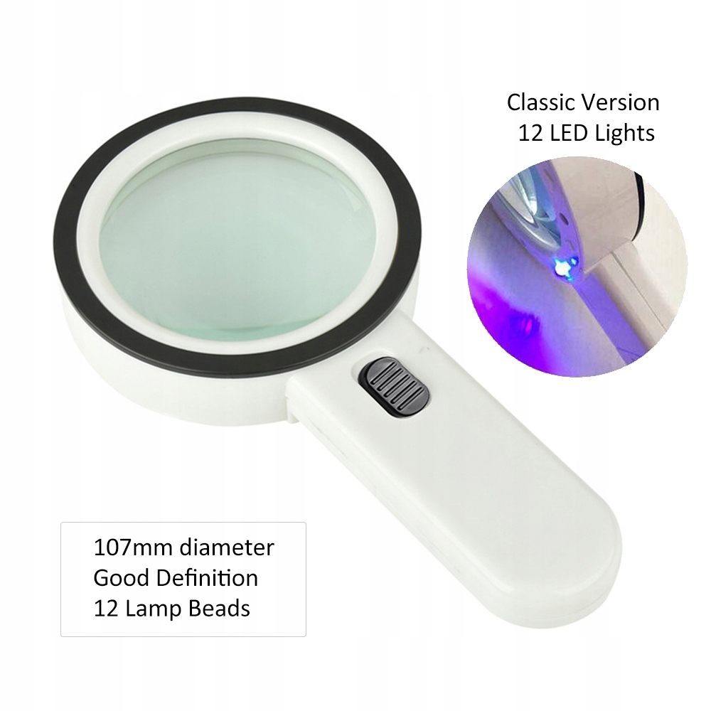 30x Handheld Solifier High Definition z 12x Light Lampa Wysoka moc do 3X